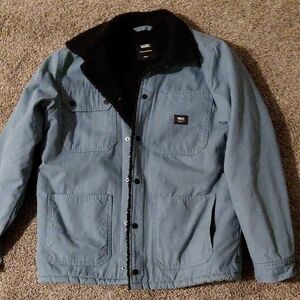 Vans Men's Teal Jacket with Black Trim